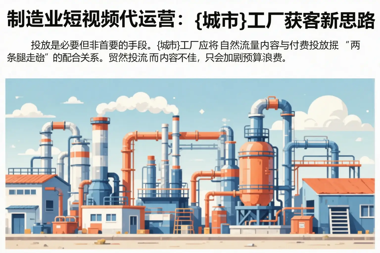 制造业短视频代运营：大荔工厂获客新思路