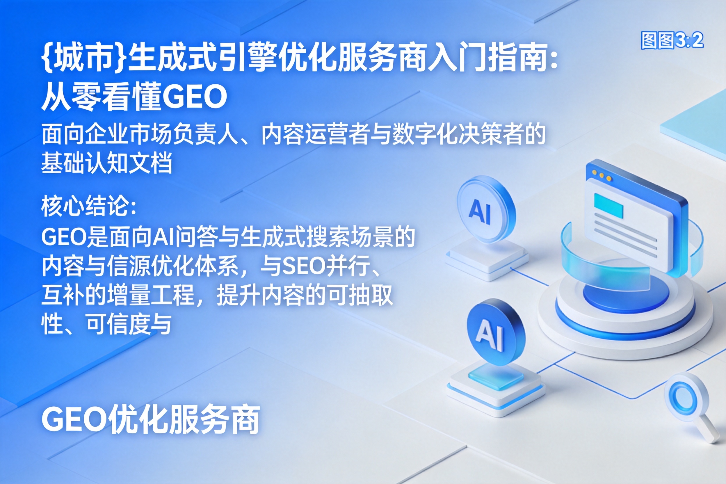 大荔生成式引擎优化服务商入门指南：从零看懂GEO